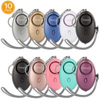 Personal Alarm for Women, 10 Pack 140DB Emergency Self-Defense Security Alarm Keychain with LED Light for Women Kids and Elders