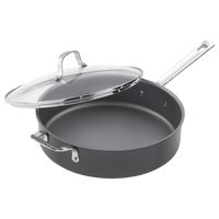 Emeril Lagasse 62928 Dishwasher safe Nonstick Hard Anodized Covered Deep Saute Pan, 5-Quart ,Gray