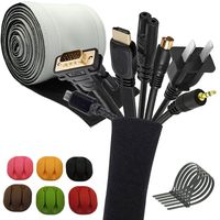 GAME TIGERRR Premium 130" Cable Sleeve Organizer Management Hider for Computer + 6 BONUS CLIPS