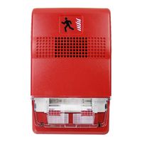 Edwards EG1R-HDVM Genesis Series Horn Strobe Wall Mount Red 24V Dc