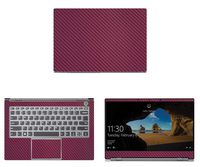 Decalrus - Protective Decal for Lenovo ThinkBook 14s (14" Screen) Laptop Wine Carbon Fiber Skin case Cover wrap CFlenovoThnbk_14sWine