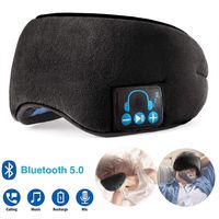 Bluetooth Sleeping Eye Mask Sleep Headphones, Repokevin Wireless Bluetooth Headphones Music Travel Sleeping Headset 5.0 Bluetooth Handsfree Sleep Eye Shades Built-in Speakers Microphone Washable