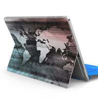 igsticker Ultra Thin Premium Protective Back Stickers Skins Universal Tablet Decal Cover for Microsoft Surface Pro 4/ Pro 2017/ Pro 6(2018) 004911 map　Illustration　World