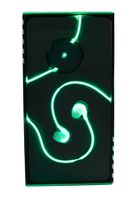 Spark Headphones - Wired Earbud Headphones with Glowing LED Light and Microphone - Noise Canceling High-End Premium Bass - Hands-Free Calling Volume Controls - for Running Sports Exercise