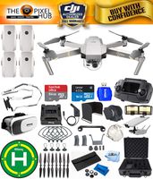DJI Mavic Pro Platinum Edition Pro Accessory Bundle with Aluminum Case, 7 Piece Filter Kit, Vest Strap, Landing Pad Plus Much More (4 Batteries Total)