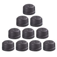 GOOVI 1/2 Inch Malleable Cast iron Pipe Cap, DIY Retro Furniture Threaded Pipes and Fittings, 10 Pack 1/2 Inch Pipe Cap.