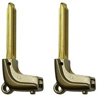 qualitykeylessplus Two Uncut Replacement Emergency Key Blade Inserts for Lexus with Free KEYTAG