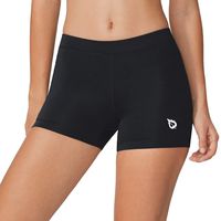 BALEAF Women's 3 Inches Active Fitness Compression Volleyball Shorts Workout Spandex Black Size XS