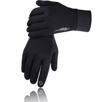 SIMARI Winter Gloves for Men Women,Keep Warm Touch, 102 Black, Size Medium