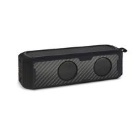 Solar Speaker - Solar Powered Portable Bluetooth Speaker with Carbon Fiber Exterior and Phone Charging Capability by Reveal Shop (Black)