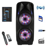 beFree Sound 10" Battery Powered Portable Bluetooth PA Speaker