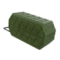 Wireless Bluetooth Speaker with Waterproof IP66, Dustproof, Shockproof and Rechargeable Lithium-ion Polymer Battery for Travel Camping,Beach, Shower & Home Speaker Green Color