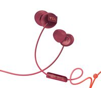TCL Socl300 in-Ear Earbuds Wired Noise Isolating Headphones with Built-in Mic and Echo Cancellation - Sunset Orange