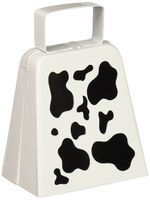Beistle 60946 Cow Print Cowbell, 4-Inch