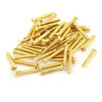 uxcell M3 X 16mm Copper Machine Phillips Cross Round Head Screws Bolts 50 Pcs