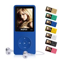 MYMAHDI 16GB MP3 Music Player 1.8 Inch Screen 70h Lossless Sound, Support up to 128GB Memory Card Blue