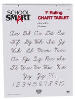 School Smart Chart Tablet, 24 x 32 Inches, 1 Inch Rule, 25 Sheets