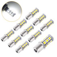 Super Bright 1156 1141/1003/1073/BA15S/7506 LED Replacement Light Bulbs 18 SMD 5050 LED Bulb for RV Camper SUV MPV Car Turn Tail Signal Brake Backup Light, DC 12V (White, 10 Pcs )