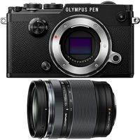 Olympus V204060BU000 Pen-F 20MP Mirrorless Micro Four Thirds Digital Camera Body Black Bundle with M.Zuiko ED 14-150mm f4.0-5.6 II 10.7X Zoom Lens