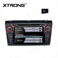 XTRONS 7 Inch HD Digital Touch Screen Car Stereo Radio in-Dash DVD Player with GPS Navigation CANbus Screen Mirroring Function for Mazda 3 8GB TF Card Included