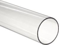Clear Polycarbonate Tubing, 5/8" ID, 3/4" OD, 1/16" Wall, 3' Length