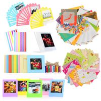 Hurricanes Camera Accessories Bundle Kit Set for Fujifilm Instax Square SQ6 SQ10 SQ20 Camera Share SP-3 Printer Films Colorful Stickers, Plastic Desk Frames, Wall Hanging Frames, Photo Decorative Bag