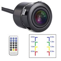 Car Backup Camera with Distance Scale - Night Vision Waterproof Wide View Angle 12V Rearview Backup Replacement Camera