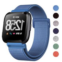 HAPAW Nylon Bands Compatible with Fitbit Versa/Versa 2, Soft Adjustable Breathable Sport Replacement Strap Band Accessories Wristband Women Man for Versa Smartwatch