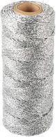 LaRibbons 100M/110 Yards Bakers Twine - Garden Twine for Gift Wrapping - Silver