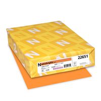 Neenah Paper Astrobrights Color Paper, 8.5"x11", 24 lb /89 gsm, Cosmic Orange, 500 Sheets (22651)