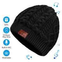 Bluetooth Beanie,Stereo Knit Music Hat with Bluetooth V5.0 Wireless Hats Headphone Upgraded Unisex Knit Bluetooth Beanie Suitable for Outdoor Sports,Gift