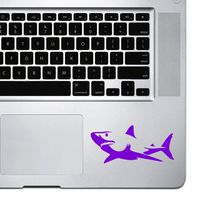 StickAny Palm Series Great White Shark Sticker for MacBook Pro, Chromebook, and Laptops (Purple)