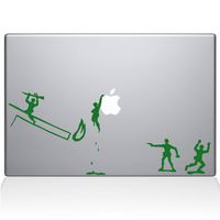 The Decal Guru 0108-MAC-13A-LG Army Men Vinyl Sticker, 13" Macbook Air, Green
