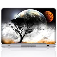 Meffort Inc Personalized Laptop Notebook Notebook Skin Sticker Cover Art Decal, Customize Your Name (14 Inch, Planet Mars View)