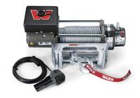WARN 26502 M8000 Series Electric 12V Winch with Steel Cable Wire Rope: 5/16" Diameter x 100' Length, 4 Ton (8,000 lb) Lifting/Pulling Capacity