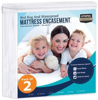 Utopia Bedding Zippered Mattress Encasement - Bed Bug Proof (Pack of 2, Twin)
