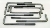 (5) Concrete Bent Anchor Bolts 3/4-10 x 12" Hot Galvanized