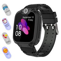 Smart Watch for Kids Boys Girls - Touch Screen Game Smartwatch with Call SOS Camera 7 Games Alarm Clock Music Player Record for Children Birthday Gifts 3-10 Kids Phone Watch with 1GB SD Card (Black)