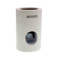 Monkey Home Automatic Toothpaste Dispenser Set with Wall Mounted Kids Hands Free Toothpaste Squeezer for Kids Shower Bathroom Sink. FDA and LFGB Listed. Pack of 1