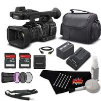 Panasonic HC-X1000 4K Camcorder with High-Powered 20x Optical Zoom Bundle w/ 32GB Memory Cards, Carrying Case + UV Filter + More
