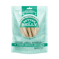 Better Belly Fresh Breath Dental Small Rolls, Dog Chews, 18 Count