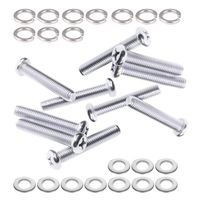 M8x55mm Screws with Washers, 304 Stainless Steel Round Cross Head Screw, TV Wall Mount Bracket Bolts for Samsung LG VIZIO Philips Sony, 10 Set