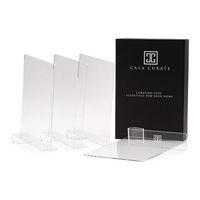 Casa Curate Acrylic Shelf Divider 4 Pack | Closet Organizer Separator Suitable for cabinets, bookcases, Shoe Racks in Bedroom, Kitchen, Living Room, Office | Easy to use Slip on Design