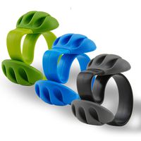 Rancco Cable Clips Organizer Cord Management System, 3 Packs Triple Slots Desktop Cable Organizer Cord Holder for Phone Computer, Electrical, Charging or Mouse Cord Holder