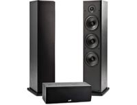 Polk Audio T Series 3 Channel Home Theater Bundle | Includes One (1) T30 Center Channel & Two (2) T50 Tower Speakers | Premium Sound at a Great Value | Dolby and DTS Surround