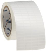 Brady THT-14-459-10 0.65" Width x 0.2" Height, B-459 Permanent Polyester, Matte Finish White Thermal Transfer Printable Label (10000 per Roll)