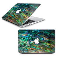Skin Decal for MacBook Air 13" inch A1369 A1466 Laptop Vinyl Wrap/Abalone Shell Swirl Neon Green Opalescent