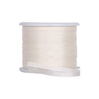 Threadart 100% Pure Silk Ribbon - 2mm Cream - No. 501-3 Sizes - 50 Colors