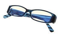 Ladies Computer Glasses with Crystals Design,UV Light Filter Reader Eyeglasses Blue +3.00