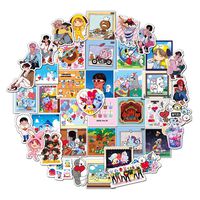 DOFE 50 PCS New BTS Stickers,Cute Animal Vinyl Decals for Laptop, Laptop Stickers,Motorcycle Bicycle Luggage Decal Graffiti Patches for Teens (50 PCS New BTS Stickers)